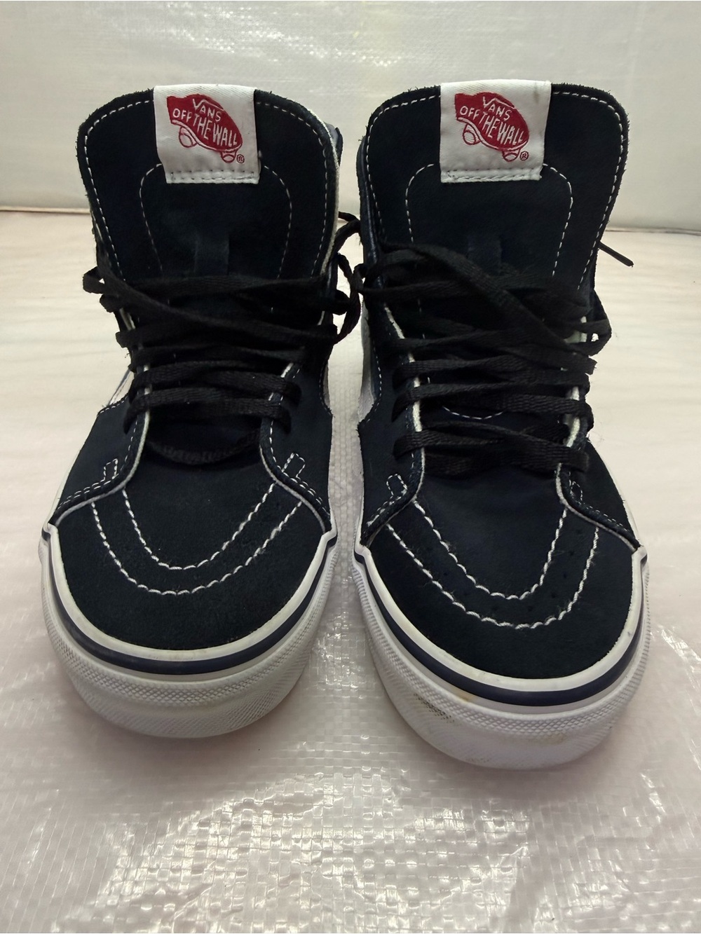 Vans sk8 - hi  Black and blue  High-Top Sneakers canvas suede